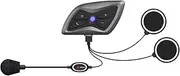 T6 Plus Motorcycle Helmet BT Waterproof HeadsetIntercom Full Duplex BT Real-time Intercom Support Multi-person Intercom