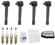 Ignition Coil Platinum Spark Plugs Tune Up Kit Fits Acura ILX 2.4L 2016-2021
