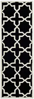 Safavieh Chatham BLACK / IVORY 2'-3" X 9' Runner - CHT732K-29