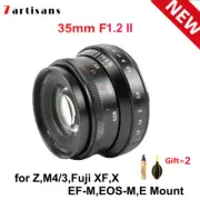 7artisans 35mm F1.2 II Portrait Lens for Fuji X/Sony E/Canon EOS-M/Nikon Z M4/3