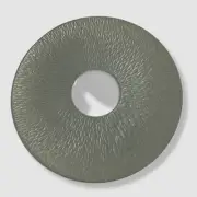 $55 Raynaud Green Mineral Irise Celadon Tea Saucer Plate Extra Round 6.9"