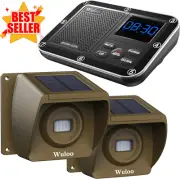 Solar Driveway Alarm, Wireless 1800ft Range, Motion Sensor & Detector System