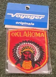 Vintage Voyager Oklahoma Native American Travel Souvenir Patch - New