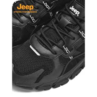 Jeep夏季戶外徒步鞋男透氣輕便休閑鞋防滑運動男鞋專業野跑登山鞋