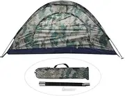 TOWEBOORY Windproof One Person Tent, Camouflage Patterns Camping Tent, Lightweight Backpacking Tent for Camping Hiking Fishing Climbing
