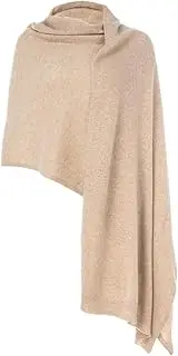 [Villand] Women's 100% Pure Cashmere Knitted Shawl Wrap - Extra Large Lightweight Pashmina Stole with Gift Box