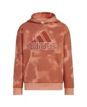 Adidas Big Boys Long Sleeve Fluidity Printed Hoodie, Clay Print, Size S (8), NWT
