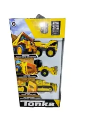 Tonka Metal Movers 3 Pack - Mighty Dump, Front Loader, Bulldozer New