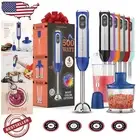 High-Speed Immersion Blender with Stainless Steel Blades & Measuring Beaker