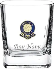 Personalised Carlisle United Football Club Mixer Glass