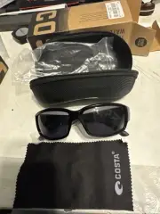 Costa Del Mar Fantail Pro Matte Black/Gray 580G Mirror Polarized