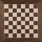 Inlaid Maple Walnut Chess Checkers Designers Board Game High Gloss Finish