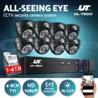 UL-tech CCTV Camera Security System Home 1080P 8CH DVR IP Cameras Day Night Kit