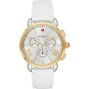 MICHELE Sport Sail Chronograph Watch Head with Silicone Strap, 38mm