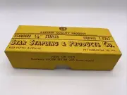 Vtg Star Stapling & Products Co New Old Stock box 1/4 5000 Staples Pittsburgh PA