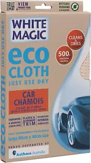 White Magic Soft Cleaning Microfibre Eco Cloth Car Chamois