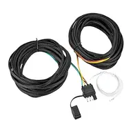 4 Pin 5 Wire Trailer Wiring Harness | 26FT 4 Pin Wiring Connector 5 Wire Harness - Flat Trailer Connector Rewiring Copper Kit for Boat & Trailer