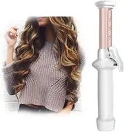Mini Cordless Curling Iron,30W 2 in 1 USB Rechargeable Ceramic Hair Curling Wand Travel Hair Straightener Curler for Hair Styling, Wet and Dry Use (white)