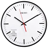 在飛比找Yahoo奇摩購物中心優惠-SEIKO 精工 極簡立體 滑動式秒針 靜音 時鐘 掛鐘(Q