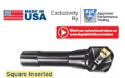3XR8 SQ. INSER. UNO-DEX INDEX FLY CUTTER-USA- ITEM NO. KX300-R8 (FL)
