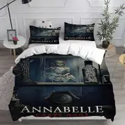 v5496 Bed Sheets Annabelle Printed Bedding Sets Duvet Cover Comforter Set Gift Bed Sheets IU5496