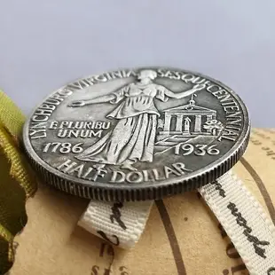 1786弗吉尼亞州林奇堡150周年紀念半美元銀幣 仿古錢幣外國硬幣
