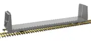 Atlas HO Scale 62' Bulkhead Flatcar - Ready to Run - Undecorated/Unpainted