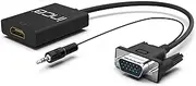 Inca IVTH-02 Vga To Hdmi Converter Usb Power Adapter Audio Cable