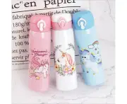 Water Bottles 500ml Capacity Drinking Water Cartoon Unicorn Stainless Steel Vacuum Flasks Water Bottle Kids Gift -6