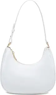 [WSRYDJDL] Crescent Shoulder Bags for Women Cute Hobo Tote Handbag Under the Arm Purses Mini Clutch Purse with Zipper Closure