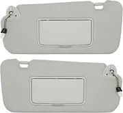 Driver & Passenger Side Sun Visor Compatible with Nissan Murano 2009 2010 2011 2012 2013 2014 Sunshade Replacement # 96401-1AA1B 96400-1AA1B(Gray)