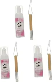 Beavorty 3pcs Eyelash Cleansing Mousse Oil Eye Makeup Remover Lash Foam Lash Cleaner Lash Shampoo Cleaner Lash Eyelash Remover Lash Mascara Lash Glue Remover Lash Wash Plastic