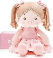 LeyaDoll Soft Baby Doll Toys (16''), My First Baby Rag Doll for 1 Year-Old Girl Birthday, Leya Doll Christmas Plush Toys for Toddler Kids Infants -Sweetheart Girl