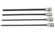 Laser Tools Extra Long Ball End Hex Socket Bit Set 1/2"D 4pc 6711