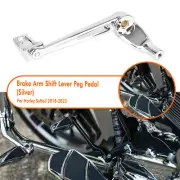 Motorcycle Foot Brake Arm Lever Peg Kit Pedal For Harley Softail 2018-23 Silver