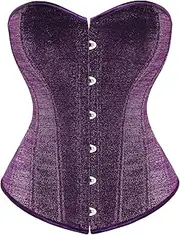 [SCARLET DARKNESS] Corset Tops for Women Sequin Boned Strapless Renaissance Corset for Party