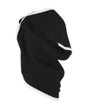 Assembled asymmetric draped blouse 2 Black