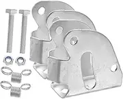 TOKIDNY 2 Sets Flatbed Cart Handle Bracket Secure Mounting Base for Enhanced Stability Convenient Setup for Rolling Platform Trucks Compatible with Various Push Carts