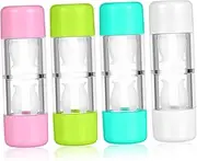 Healeved 4pcs Lens Storage Hard Protective Lens Case Practical Lens Case