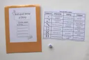 Teacher Made Literacy Center Learning Resource Game Roll & Write A Story