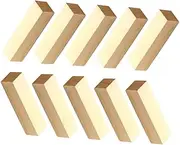 Hohopeti Japanese Craft Kit by 10pcs Wood Carving Blocks Unfinished for DIY Carving