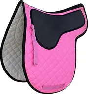 ProRider USA Horse Quilted English Contoured Gel Saddle PAD Jumping Tack Riding Pink 72F17