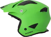 Acerbis Aria Solid, open face helmet , color: Matt Neon-Green/Black , size: M