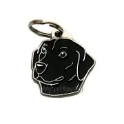 Dog name ID Tag, Labrador retriever, Personalized, Engraved, Handmade, Charm