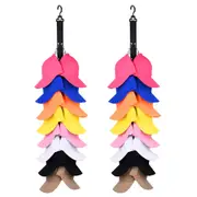 2pcs Closet Hanging Cap Organizer 16 Baseball Cap Rack Hook Hat Holder Storage
