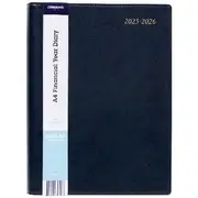 J.Burrows A4 Day to Page Executive FY25/26 Diary Navy