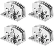 Folding Butt Hinges,Adjustable Cabinet glass Hinges,Bathroom Clamp Clip,Glass Door Hinge,Glass Door Hinge Cabinet Glass Door Hinge Cupboard Showcase Cabinet Door Hinge Glass Clamp for 5-7mm Glass Thic