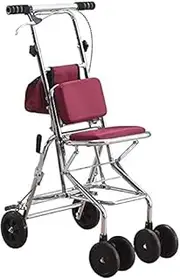 Walkers for The Elderly Walker for Seniors Rollator Elderly Scooter,Four-Wheeled Walker with Seat,Foldable to Meet Daily Needs Little Surprise