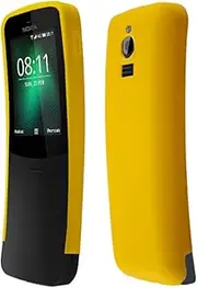 [caseroxx] TPU-Case for Nokia 8110 with Shock Protection, Colored in Yellow, Composed of TPU