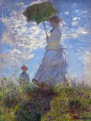 Woman Parasol Landscape Claude Monet Tile Mural Kitchen Wall Backsplash Ceramic